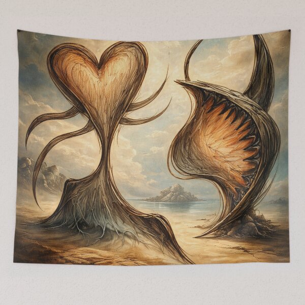 Item preview, Two Forms of the Same Heart - Rooted and Becoming designed and sold by ECHOES from the SOUL.
