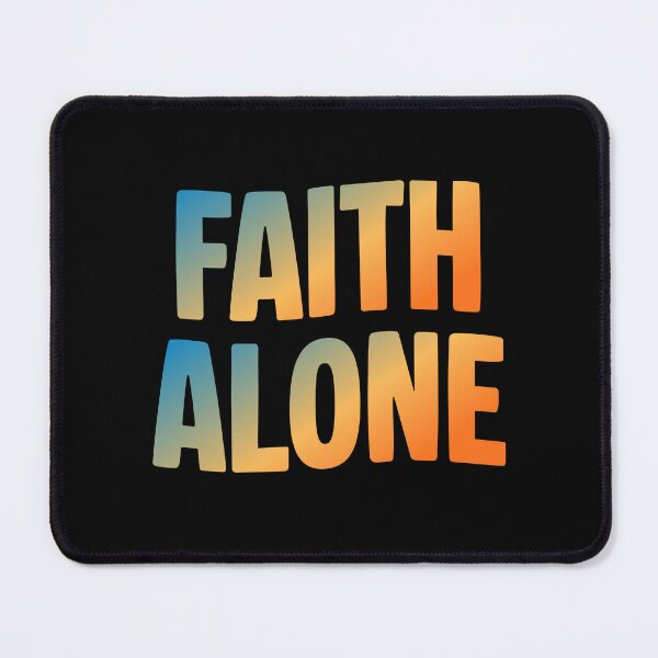 Item preview, Faith Alone – Soli Fide Christian Reformation Typography Design designed and sold by MoriaStore.