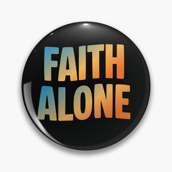 Item preview, Faith Alone – Soli Fide Christian Reformation Typography Design designed and sold by MoriaStore.