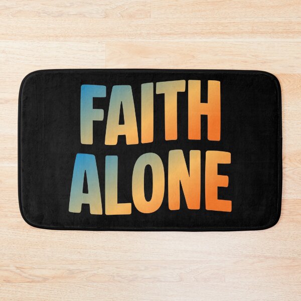 Item preview, Faith Alone – Soli Fide Christian Reformation Typography Design designed and sold by MoriaStore.