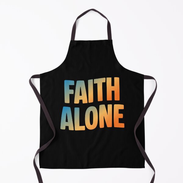 Item preview, Faith Alone – Soli Fide Christian Reformation Typography Design designed and sold by MoriaStore.