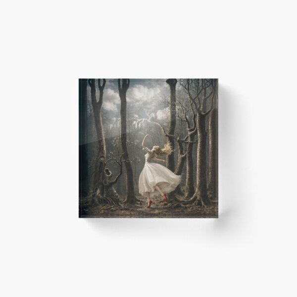 Item preview, Enchanted Forest Surreal Fantasy Dancing Woman Illustration for Fantasy & Nature Lovers designed and sold by RickE.