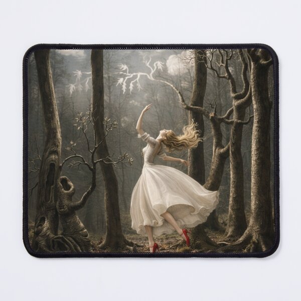 Item preview, Enchanted Forest Surreal Fantasy Dancing Woman Illustration for Fantasy & Nature Lovers designed and sold by RickE.