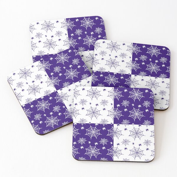 Item preview, White and purple interchange web pattern designed and sold by serenebookworm.