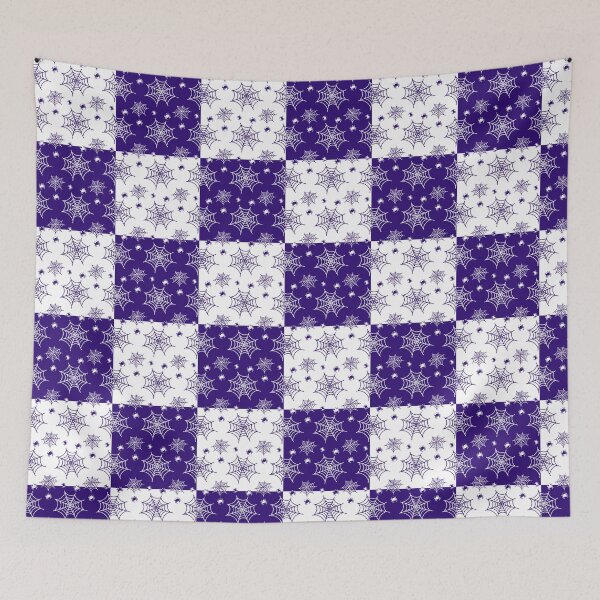 Item preview, White and purple interchange web pattern designed and sold by serenebookworm.