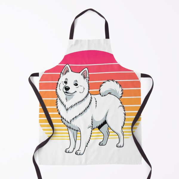 Item preview, American Eskie Dog with Retro Sunset designed and sold by Pollock.