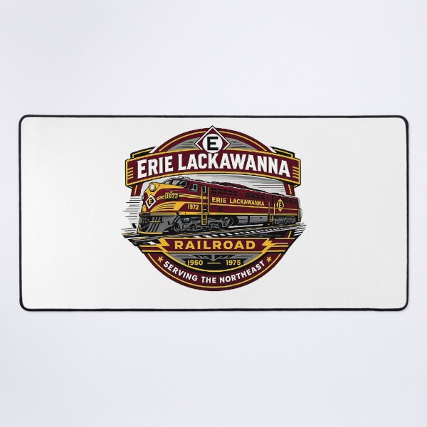 Item preview, Erie Lackawanna Railroad Vintage Diesel Train designed and sold by The Junto Shop.