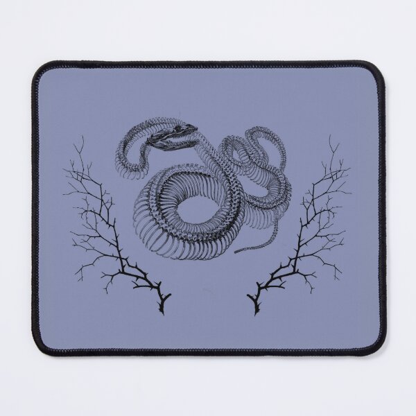 Item preview, Vintage collage - snake skeleton with dead trees designed and sold by Abbelin Rose.