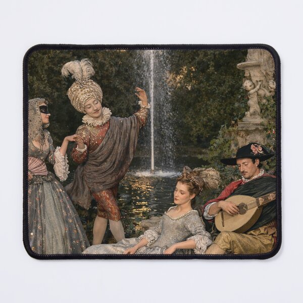 Item preview, Masquerade Vintage Rococo Garden Party Illustration for Historical Costume & Art Lovers designed and sold by RickE.