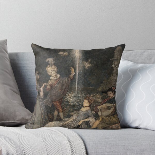 Item preview, Masquerade Vintage Rococo Garden Party Illustration for Historical Costume & Art Lovers designed and sold by RickE.