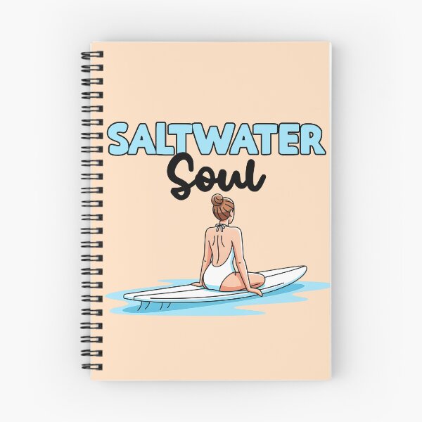 Item preview, Saltwater Soul – Surfer Woman Sitting on Her Board at Sea designed and sold by Sea Gem.