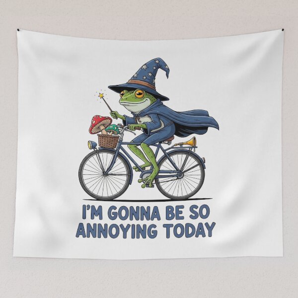 Item preview, "I'm Gonna Be So Annoying Today" Frog Wizard designed and sold by Pollock.