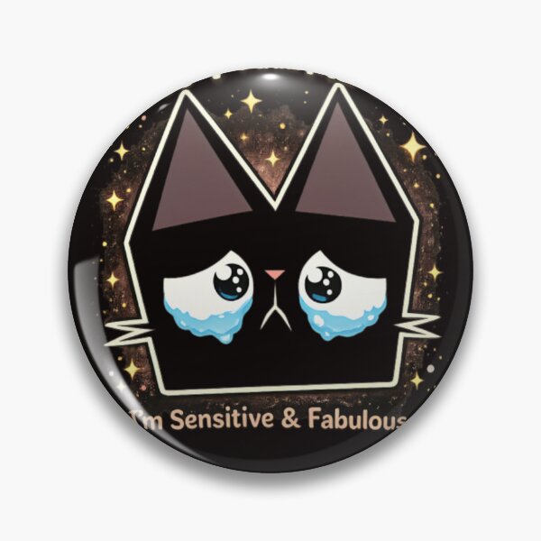 Item preview, Sad Kawaii Black Cat – Cute Crying Kitty Aestic Design designed and sold by CatLovers Studio.