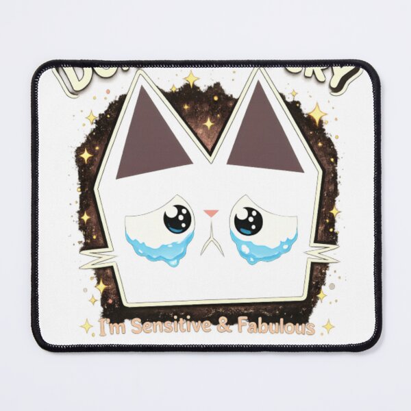Item preview, Sad Kawaii Black Cat – Cute Crying Kitty Aestic Design designed and sold by CatLovers Studio.