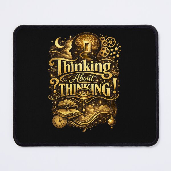 Item preview, Thinking About Thinking – Philosophical Gold Art designed and sold by SunVitox.