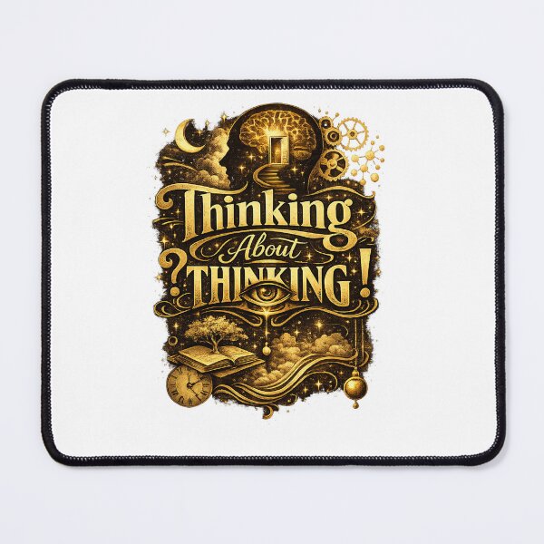 Item preview, Thinking About Thinking – Philosophical Gold Art designed and sold by SunVitox.