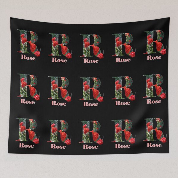 Item preview, "Radiant R: A Floral Tribute for Rose" designed and sold by A-Work-Of-Art.