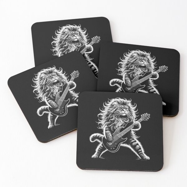 Item preview, Rock and Roll Cat Playing Guitar designed and sold by Cheesymatiion.