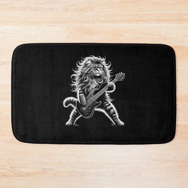 Item preview, Rock and Roll Cat Playing Guitar designed and sold by Cheesymatiion.