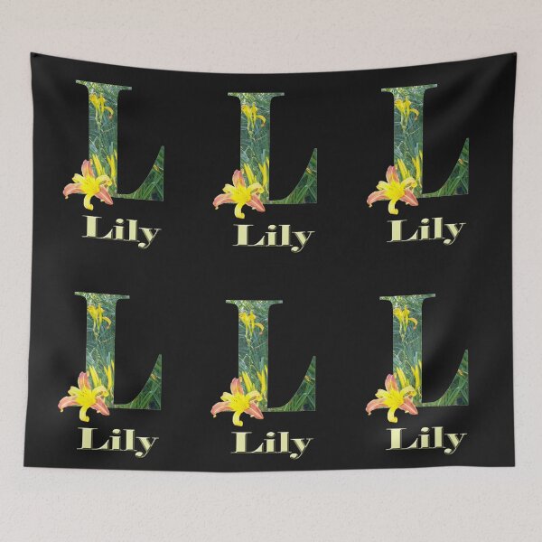 Item preview, "Lovely L: A Floral Celebration for Lily" designed and sold by A-Work-Of-Art.