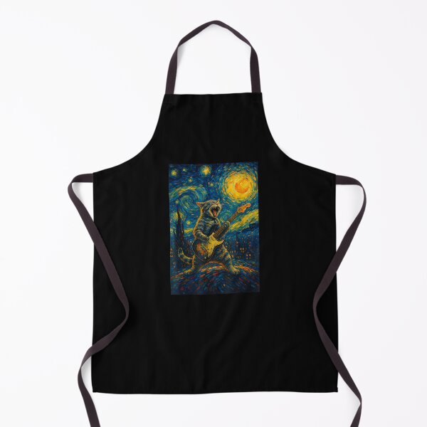 Item preview, Cat Playing Guitar Star Rock and Roll Cat Lover Art designed and sold by Cheesymatiion.