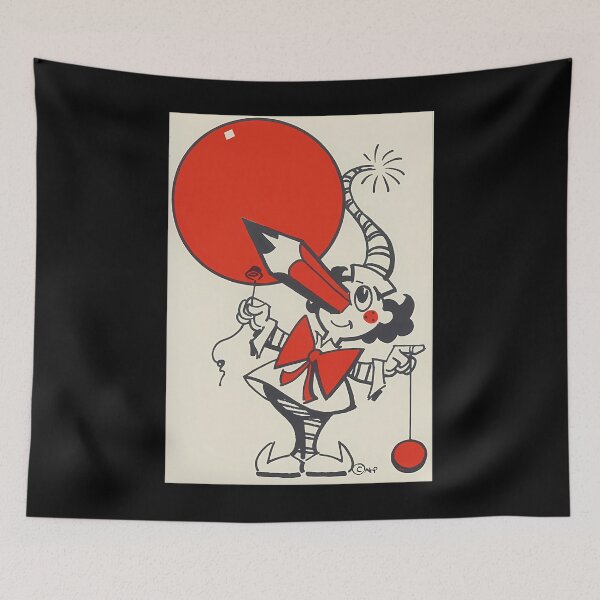 Item preview, Mr Squiggle With Balloon And Yo-Yo designed and sold by LaetitiaDiaz.