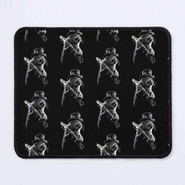Item preview, Cat Playing Guitar Graphic Rock designed and sold by Cheesymatiion.