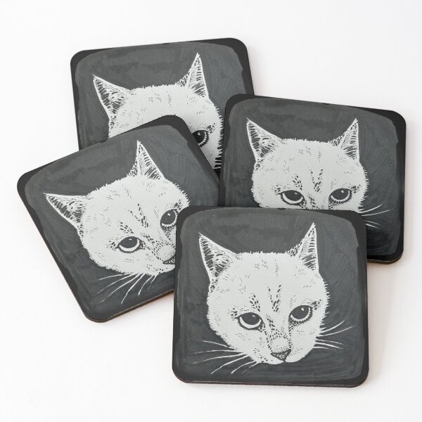 Item preview, Cute Cat Sketch Drawing  designed and sold by Cat Haven & Rescue .