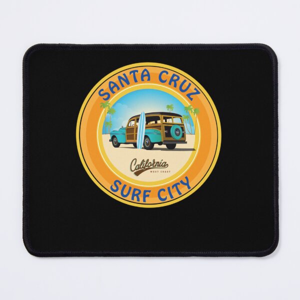 Item preview, Surf City Santa Cruz Logo with Woodie On The Beach  designed and sold by mrLanka.