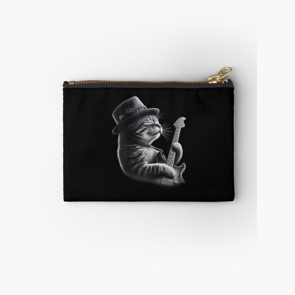 Item preview, Cat Playing Guitar - Funny Rock Music Guitar Cat designed and sold by Cheesymatiion.