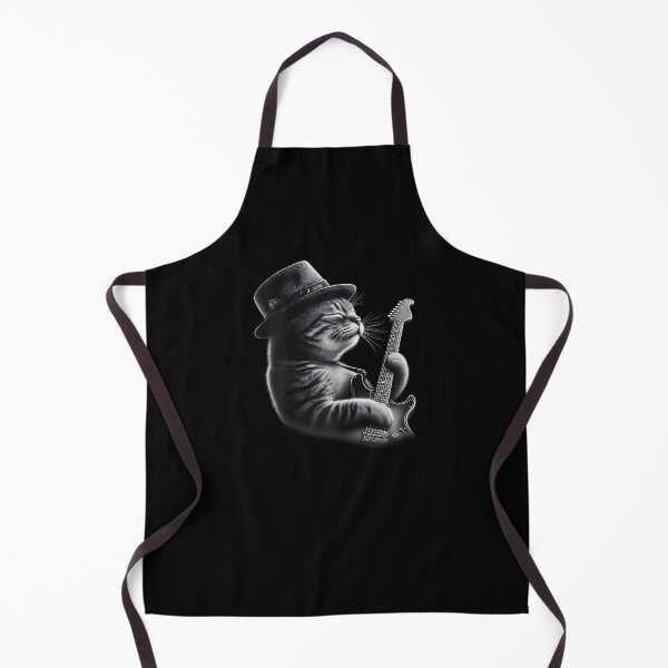 Item preview, Cat Playing Guitar - Funny Rock Music Guitar Cat designed and sold by Cheesymatiion.