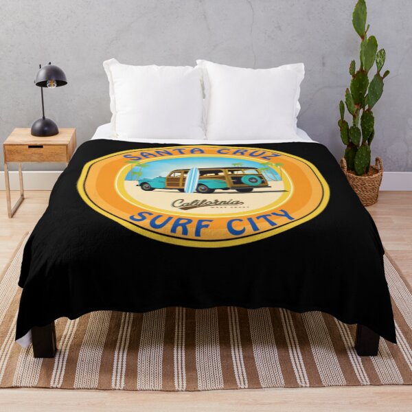 Item preview, Surf City Santa Cruz Logo with Woodie On The Beach  designed and sold by mrLanka.