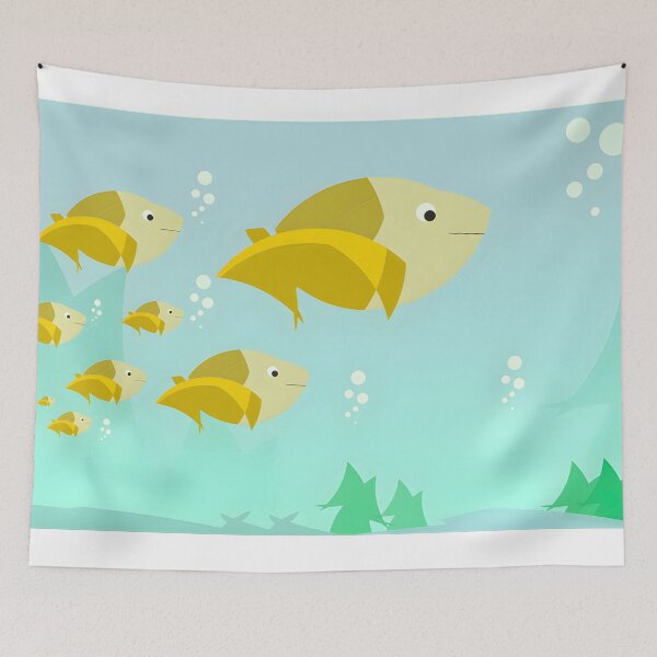 Item preview, Fishes - vector organic drawing series designed and sold by ferjosei.