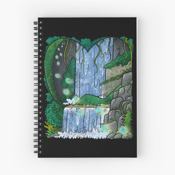 Item preview, Magical Waterfall Fantasy - Glowing Green Forest Cascade designed and sold by TheArtOfTreble.
