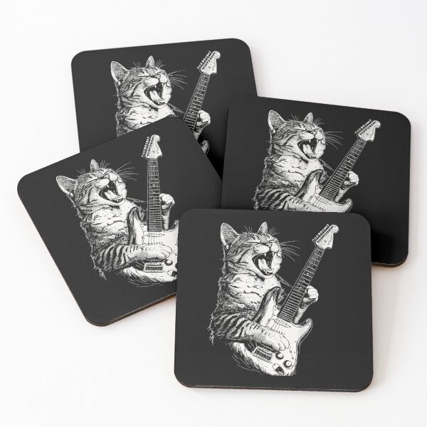 Item preview, Cat Playing Guitar designed and sold by Cheesymatiion.
