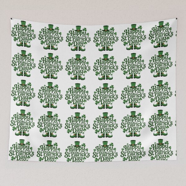 Item preview, Happy St Patrick’s Day Shamrock designed and sold by QuiteOrbit.