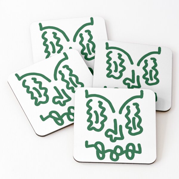 Item preview, Emerald Mind – Abstract Brain Inspired Line Art Face designed and sold by felipemaldonadoart.