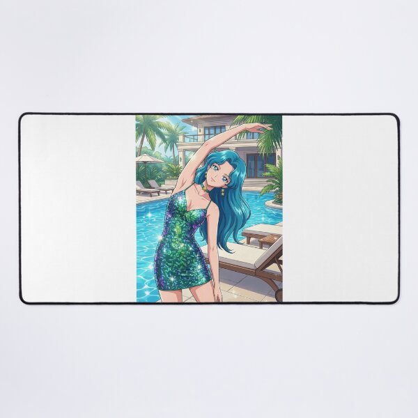 Item preview, Michiru Stretching at the Resort designed and sold by Solace Sparkles.