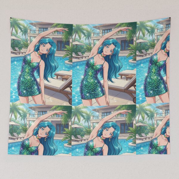 Item preview, Michiru Stretching at the Resort designed and sold by Solace Sparkles.