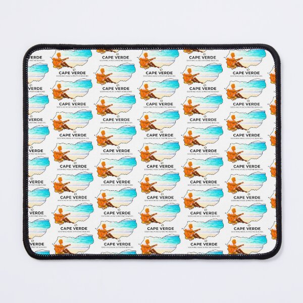 Item preview, Cape Verde Map Soothing Music and Pristine Beaches Art designed and sold by AbulailArt.
