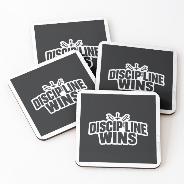 Item preview, Discipline Wins Sticker – Athlete Motivation Gym Quote designed and sold by Femwealth.