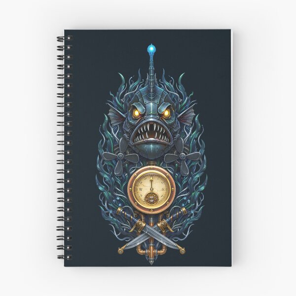 Item preview, Abyssal Warborn — Steampunk Anglerfish Compass Emblem designed and sold by The Visual Syllabus.