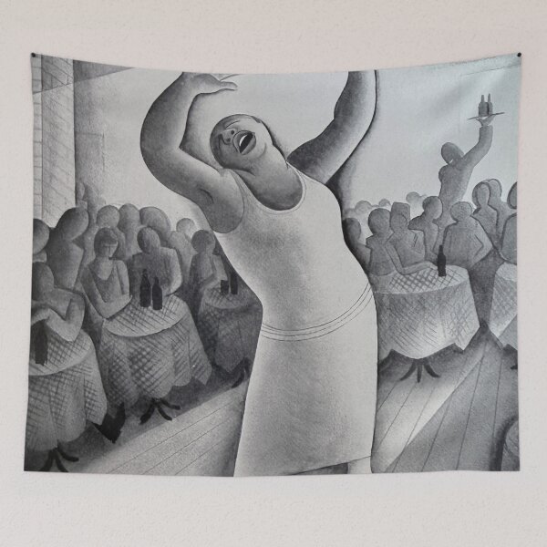 Item preview, Jazz Age Cabaret Drawing – Expressionist Singer Performance – Vintage Music Lovers designed and sold by RickE.