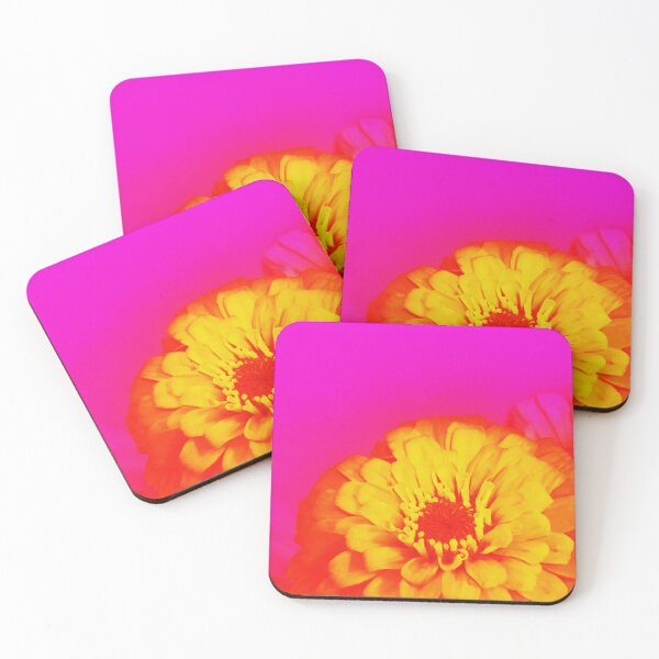 Item preview, Vibrant Yellow Flower Macro – Bold Pink Background Floral Art designed and sold by Artondra Hall.