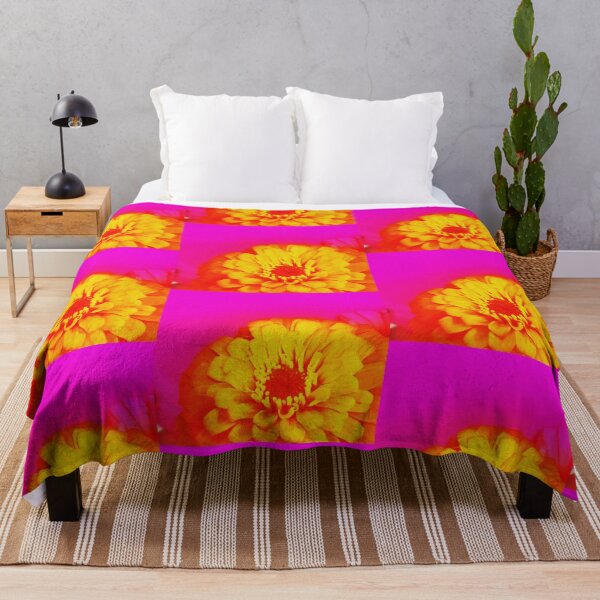 Item preview, Vibrant Yellow Flower Macro – Bold Pink Background Floral Art designed and sold by Artondra Hall.