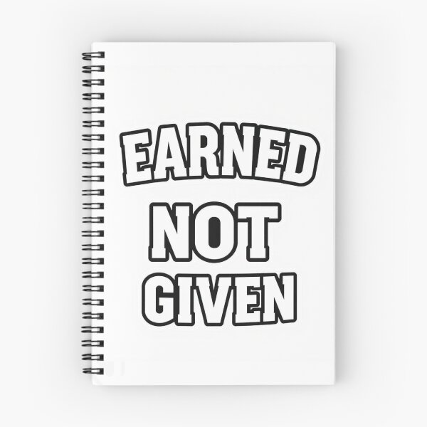 Item preview, Earned Not Given Sticker – Athlete Motivation Quote designed and sold by Femwealth.