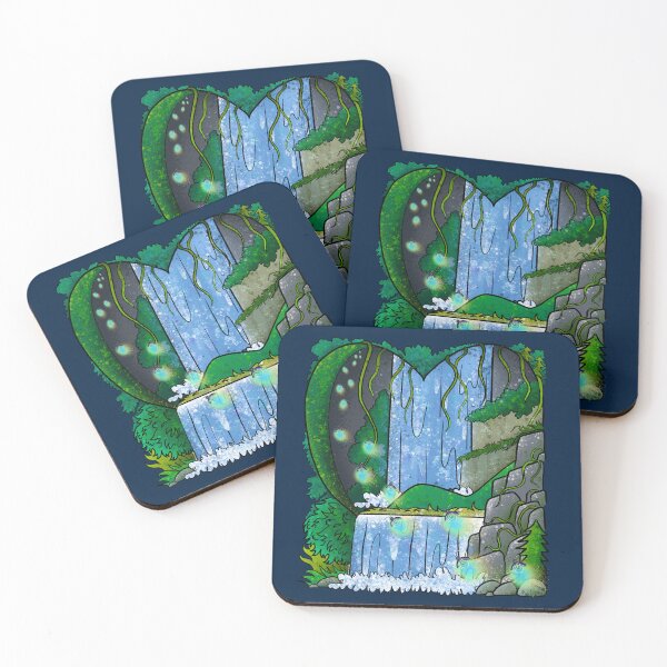 Item preview, Enchanted Grotto Waterfall - Magical Fantasy Cascade designed and sold by TheArtOfTreble.