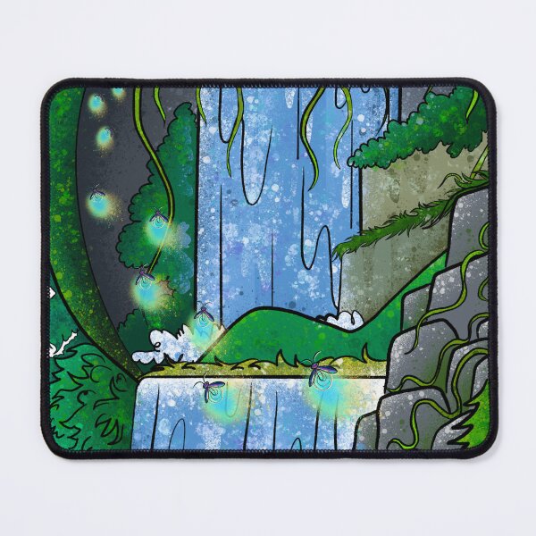 Item preview, Enchanted Grotto Waterfall - Magical Fantasy Cascade designed and sold by TheArtOfTreble.
