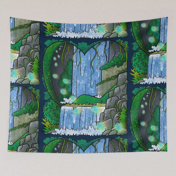 Item preview, Enchanted Grotto Waterfall - Magical Fantasy Cascade designed and sold by TheArtOfTreble.