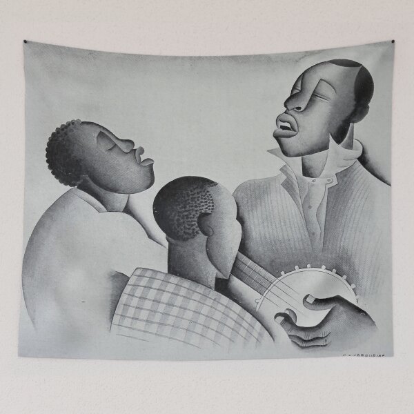 Item preview, Harlem Renaissance Jazz Drawing – Banjo Players Duet – African American Art Lovers designed and sold by RickE.